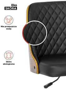 Elegáns Irodai Forgószék Fekete Színben. ALASKA