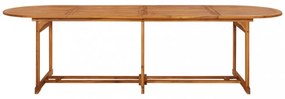 13 részes tömör akácfa kerti étkezőgarnitúra 280x90x75 cm