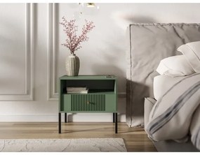 LUE éjjeliszekrény zöld/fekete