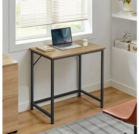 Dolgozószobai szett íróasztal TAYLOR 80x50 cm sonoma tölgy + irodai szék AVOLA VELVET királykék