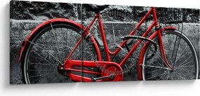 Kép - Történelmi kerékpár (órával) (90x30 cm)
