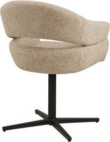 Bézs kárpitozott karfás étkezőfotel Dover – House Nordic