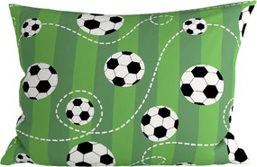 Polipamut párnahuzat FOOTBALL TIME POLY 70x90 cm, zöld