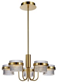 ITALUX 5902854539758 TIARA Glamour Csillár Átlátszó, Arany LED IP20