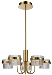 Italux Tiara PND-77362-5-40W-GD Csillár 5x40W/LED 3000K 4405lm IP20