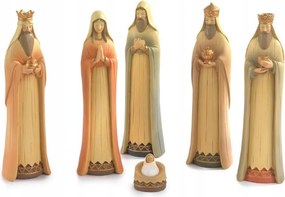 Gyönyörű Modern Betlehem Figurák- Szent Család Királyok- max. 24cm magas