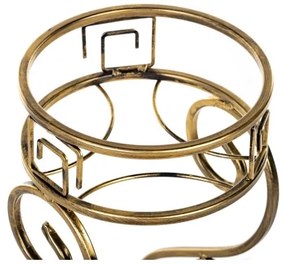 Virágállvány 64x60 cm arany színben