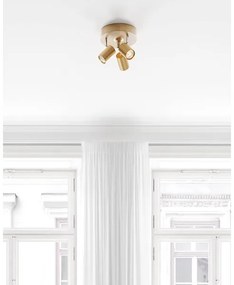 ByRydens 4200710-6501 - CORRECT spotlámpa 3xGU10/7W/230V arany, Ø 20 cm