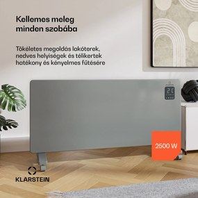 Klarstein Bansin Smart 2500 konvektoros hősugárzó, 2500 W, Alkalmazás, 5- 50 °C, LED kijelző, Érintőképernyő
