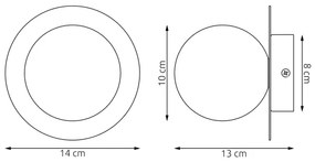 Fali lámpatest AMERICANA 1xG9/8W/230V bézs