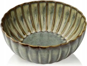 Evie Green skandináv stílusú zöld porcelán tál, 16 cm