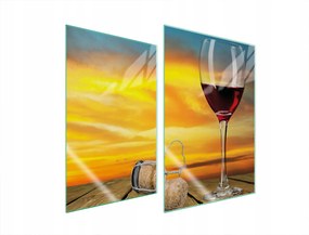 Üveg Konyhai Védőlap 2x35x52 Bor Edzett Üveg