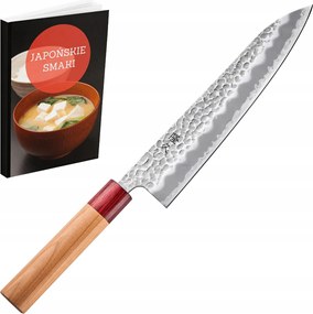 Takahisa Tsutchime Gyuto 21 cm Aogami szuper kovácsolt japán szakács kés