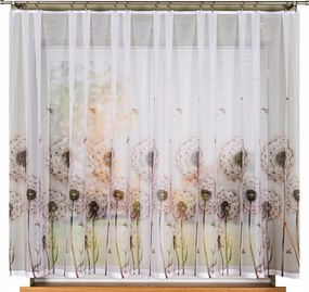 Pitypang kész függöny, nyomtatott méret 300x170cm (szegélyekkel)