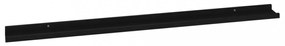 2 db fekete fali polc 115 x 9 x 3 cm