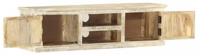 fehér tömör mangófa TV-szekrény 130x30x36 cm