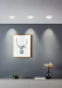Eglo 300185 - 5 darabos LED beépíthető mennyezeti lámpa GEDREZ LED/4,9W/230V átm. 9 cm fehér