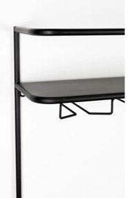 Fekete rattan bortartó szekrény Guuji - White Label