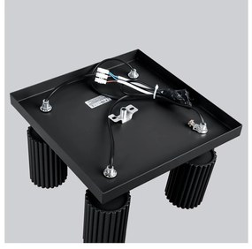 Fekete mennyezeti lámpa 25x25 cm Gleam – Sollux