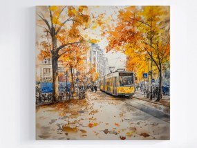Canvas Vászonkép Berlin Város Közlekedés Kommunikáció Villamos 80x80