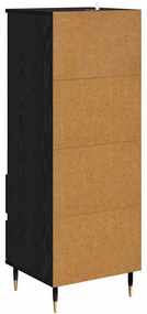 Magasfiú fiókkal Fekete tölgy 40 x 36 x 110 cm Faanyag