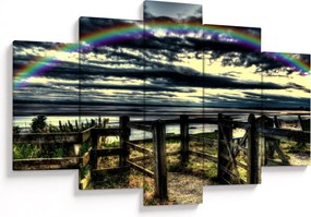 Szivárvány a tenger felett képe (150x105 cm)