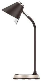 Immax 08971L - FINCH LED asztali lámpa, 9W, 12cm, 230V, barna/arany