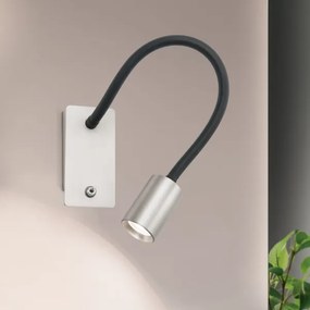 Orion WA 2-1342 - LED Rugalmas kicsi fal lámpa KURT LED/5W/230V ezüst