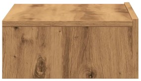 2 db kézműves tölgyszínű TV-szekrény LED-lámpákkal 60x35x15,5cm