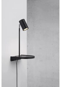 Nordlux - CODY fali lámpa polccal 1xGU10/15W/230V fekete