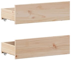 tömör fenyőfa fejtámlás ágykeret matrac nélkül 120 x 200 cm