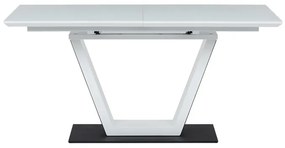 Bővíthető Étkezőasztal 160–210×90 cm, MDF, Fehér. HT-D1931 WT