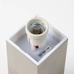 BRILAGI - Kültéri lámpa két Schuko aljzattal SCHUKO NOVA 1xE27/15W/230V 40 cm IP44 króm