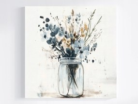 Vászonkép Canvas Akvarell Természet Virágok Csokor Tavasz Nyár 40x40