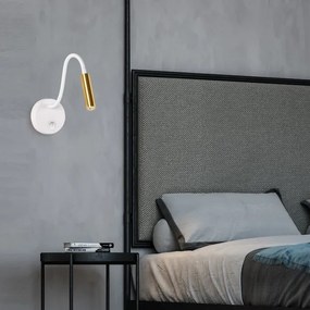 Brilagi - LED Rugalmas fali lámpa MAYA LED/3W/230V 4000K fehér/arany