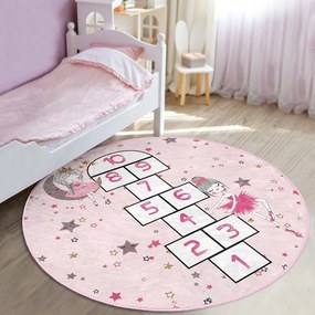 Rózsaszín gyerek szőnyeg ø 120 cm Comfort – Mila Home