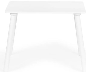 Fa gyerekasztal 2 székkel fehér