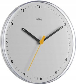 Fehér Kis Klasszikus Kerek Falióra Braun BC26W 23 cm