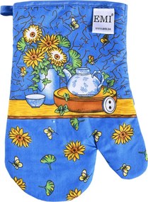EMI kék napraforgós sütőkesztyű