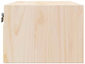 Éjjeli asztal fiókkal Barna 50 x 32.5 x 24 cm Tömör fenyőfa