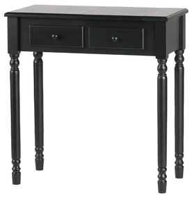 Romy fekete borovi fenyő fésülködőasztal - WOOOD