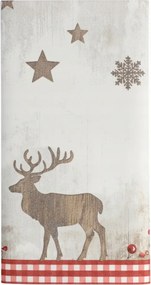 Karácsonyi asztalterítő flizelin eldobható rénszarvas papír öko 120x180 1db