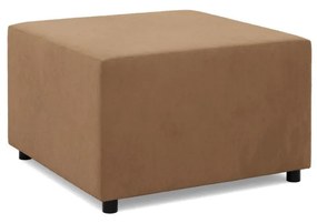 Zeus puff, szövet anyag, 70x70, barna