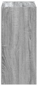 szürke sonoma színű szerelt fa könyvespolc 68,5 x 32 x 68,5 cm