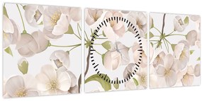 Kép - Virágzás kegyelemmel N⁰1 (órával) (90x30 cm)