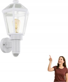 Kültéri fali lámpa Monselice 97256 érzékelővel Eglo