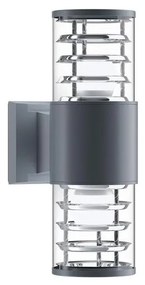 Maytoni O576WL-02GR - KĂŒltĂ©ri fali lĂĄmpa BRONX 2xE27/60W/230V IP54 antracit