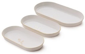 Étkészlet 27 db fehér/arany/porcelán