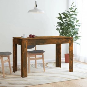 Füstös tölgy színű szerelt fa étkezőasztal 120 x 60 x 76 cm