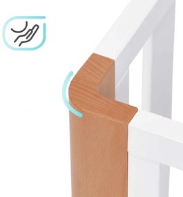 KINDERKRAFT SELECT - KOYA Premium 4 az 1-ben kiságy, bükk/fenyő